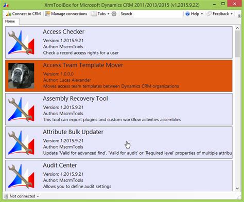 xrm toolbox|Plugins list · XrmToolBox.